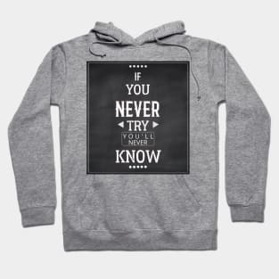 If You Never Try You'll Never Know Hoodie